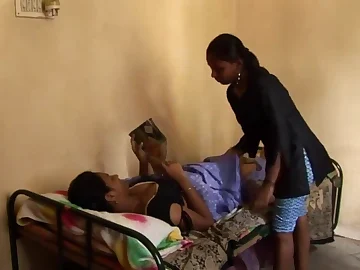 Super-fucking-hot youthfull Tamil stunners acquire off on caressing their bellies on the bed in a gung-ho palpate